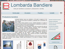 Tablet Screenshot of lombardabandiere.it